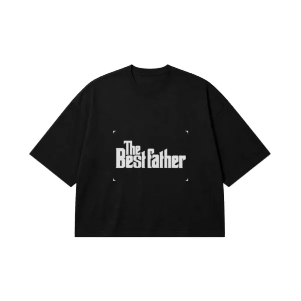 تیشرت باکسی پدرخوانده طرح The Bestfather (The Godfather) کد po3317