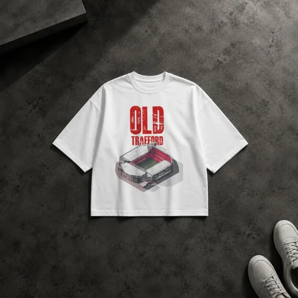 تیشرت باکسی منچستر یونایتد طرح ورزشگاه اولدترافورد (Old Trafford) کد po3375