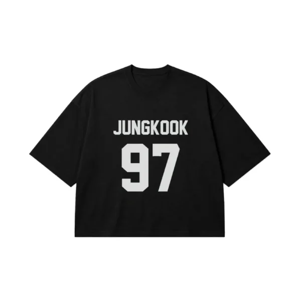 تیشرت باکسی جونگ‌کوک طرح شماره ۹۷ (Jungkook 97) کد po3419