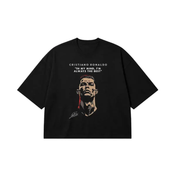 تیشرت باکسی کریستیانو رونالدو طرح نقل‌قول انگیزشی (Cristiano Ronaldo) کد po3674