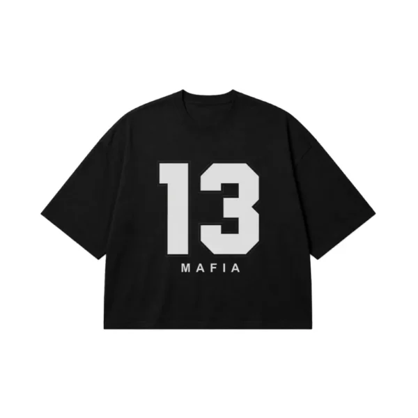 تیشرت باکسی استریت‌ویر طرح Mafia 13 کد po3739