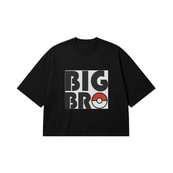 تیشرت باکسی برادر طرح پوکمون Big Bro کد po3891