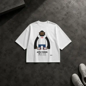 تیشرت باکسی بیپ طرح Ape Town استریت‌ویر (BAPE) کد po3892