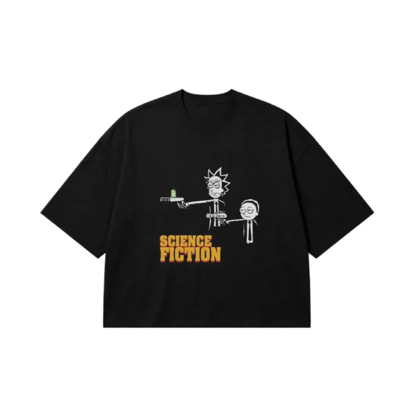 تیشرت باکسی ریک و مورتی طرح پالپ فیکشن (Pulp Fiction) کد po4035