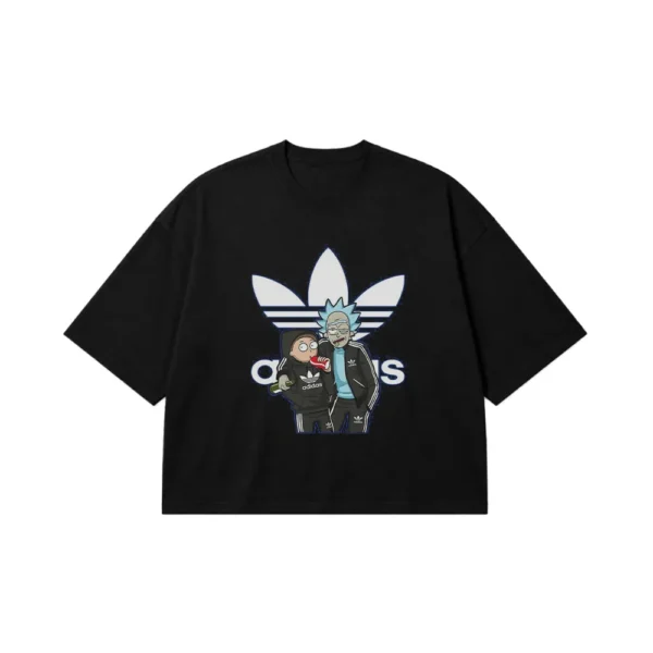تیشرت باکسی ریک و مورتی طرح آدیداس (Adidas) کد po4069