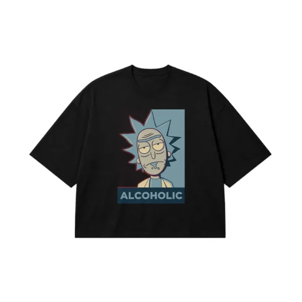 تیشرت باکسی ریک و مورتی طرح ریک الکلی (Rick and Morty) کد po4103