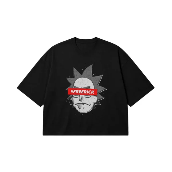 تیشرت باکسی ریک و مورتی طرح Free Rick (Rick and Morty) کد po4130