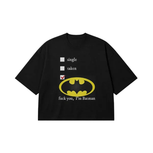 تیشرت باکسی بتمن طرح چک‌لیست (Batman) کد po4164