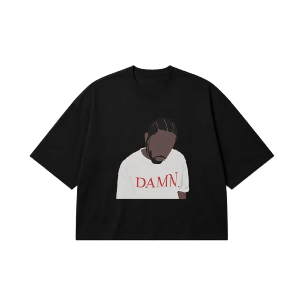 تیشرت باکسی کندریک لامار طرح DAMN. (Kendrick Lamar) کد po4191