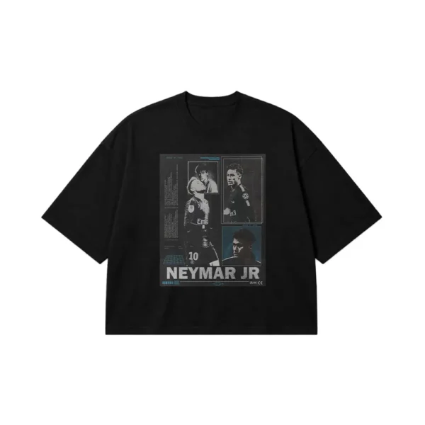 تیشرت باکسی نیمار جونیور طرح فوتبالی (Neymar Jr) کد po4233