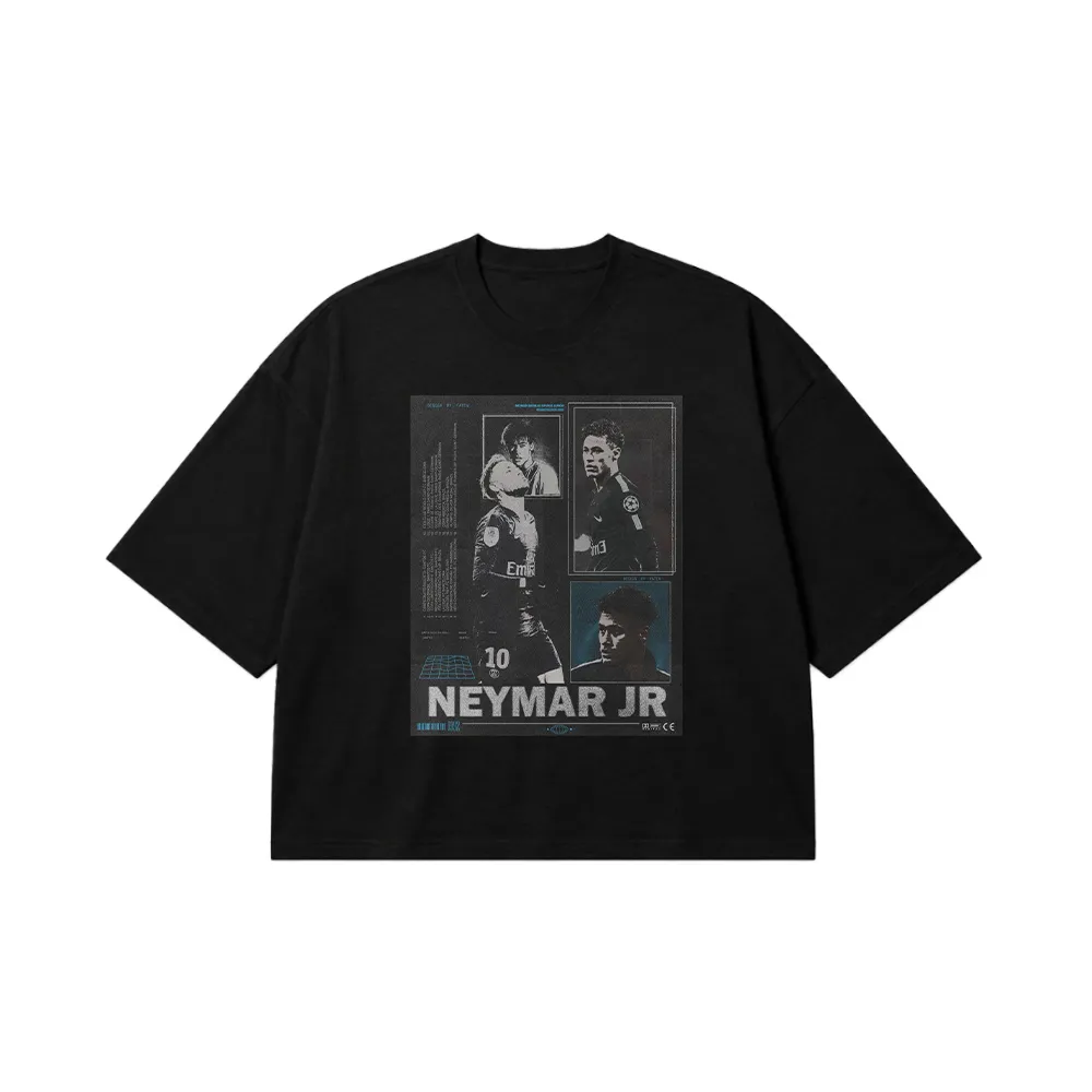 تیشرت باکسی نیمار جونیور طرح فوتبالی (Neymar Jr) کد po4233