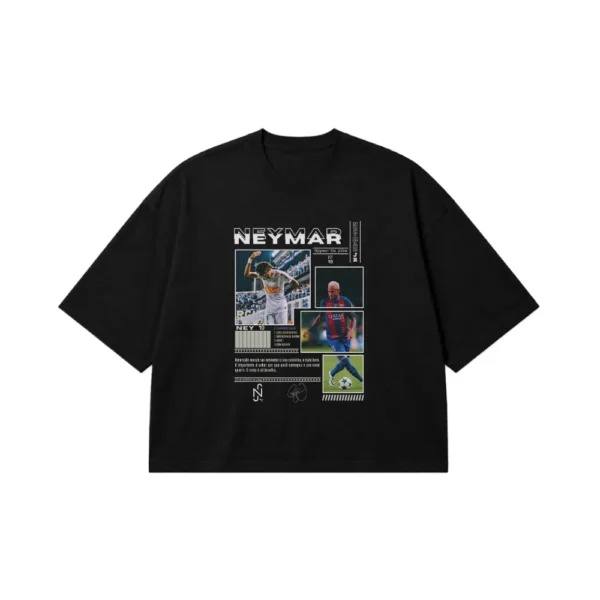 تیشرت باکسی نیمار جونیور طرح فوتبالی (Neymar Jr) کد po4318