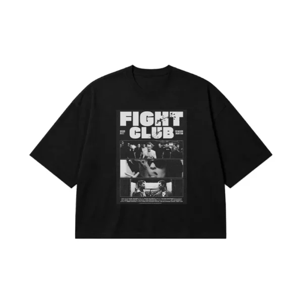 تیشرت باکسی فیلم فایت کلاب طرح پوستر کلاسیک (Fight Club) کد po4422