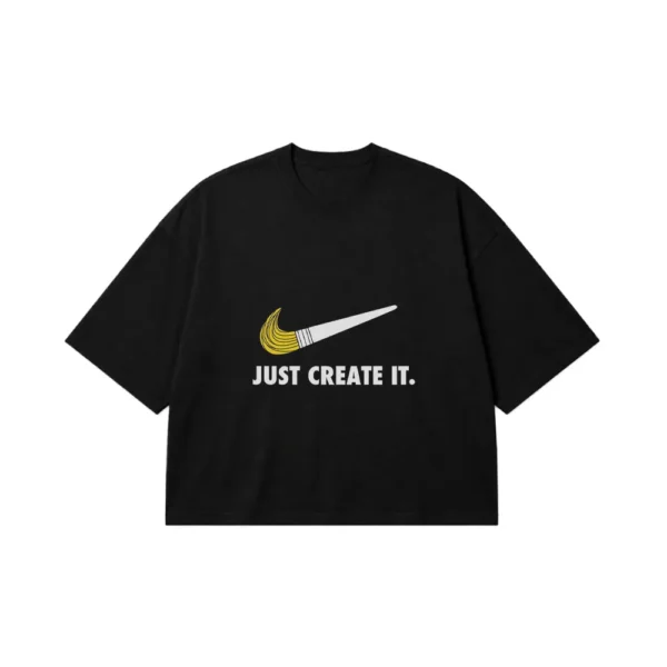 تیشرت باکسی نایکی طرح Just Create It کد po4462