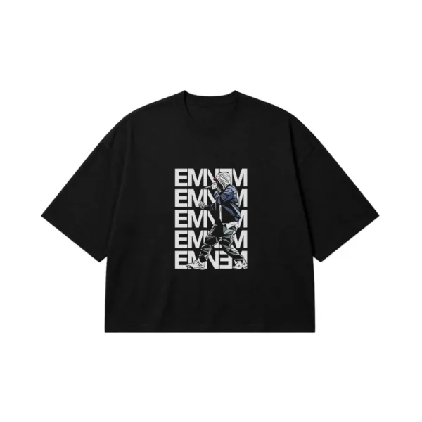 تیشرت باکسی امینم طرح رپر گرافیکی (Eminem) کد po4474