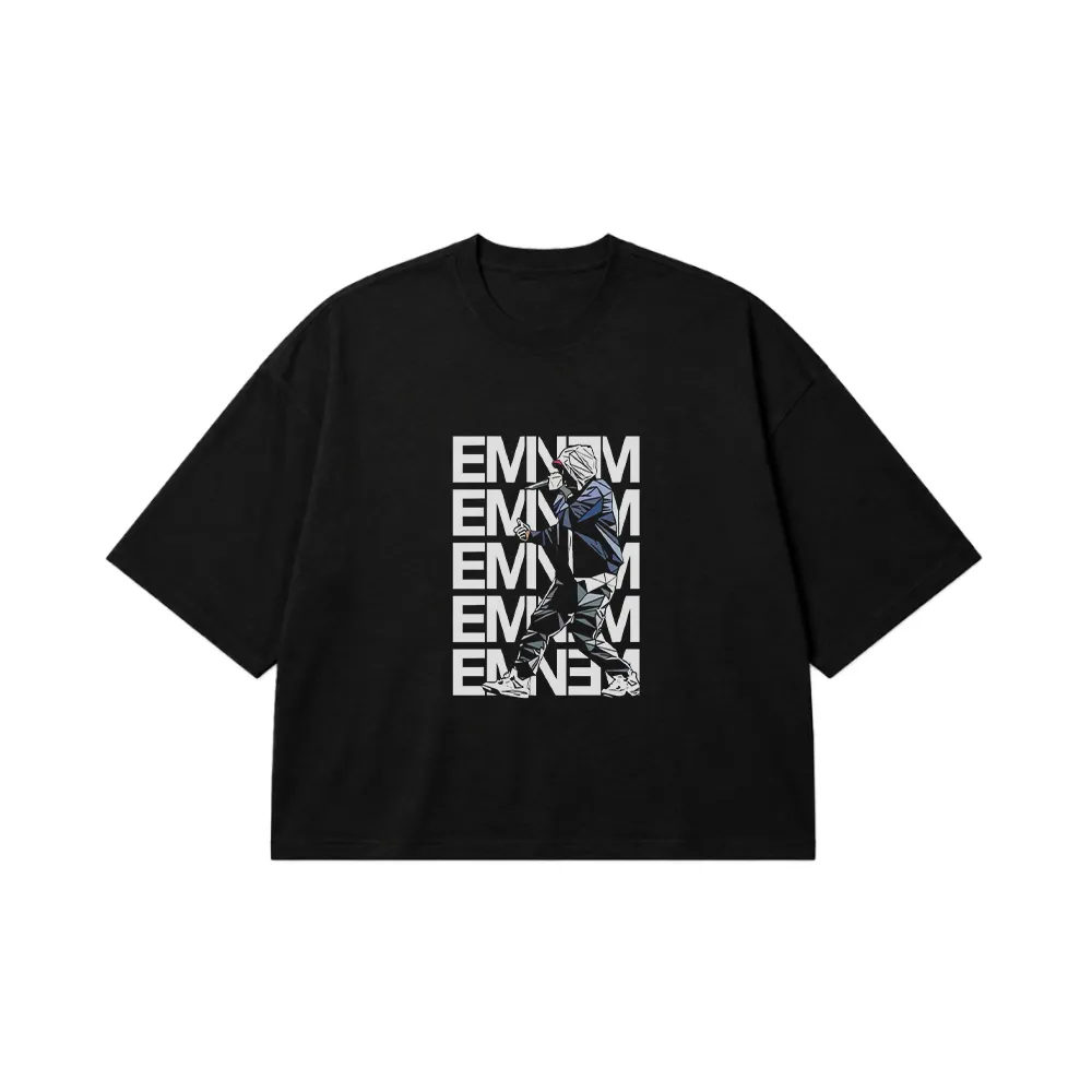 تیشرت باکسی امینم طرح رپر گرافیکی (Eminem) کد po4474