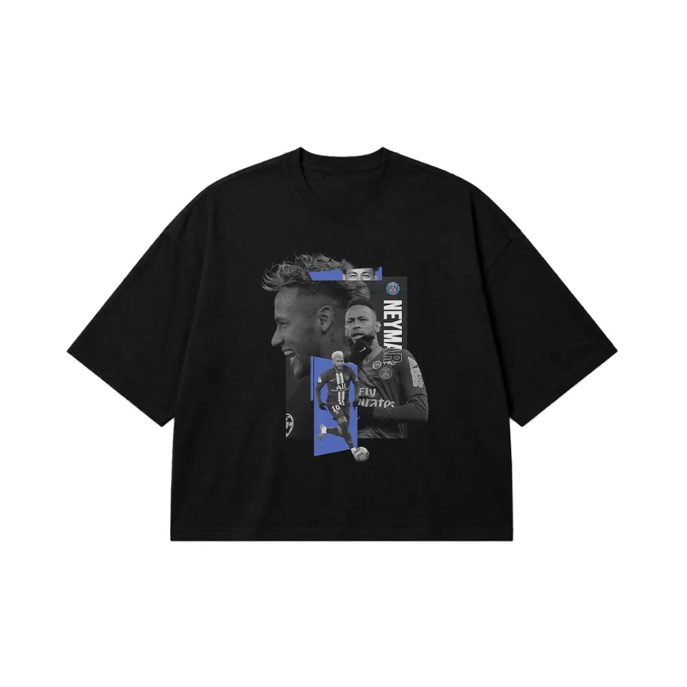 تیشرت باکسی نیمار طرح پاری سن ژرمن (Neymar) کد po4493