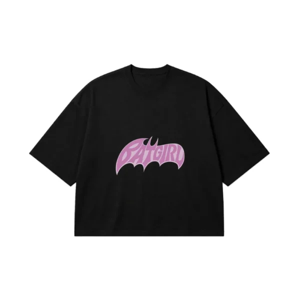 تیشرت باکسی بتمن طرح Batgirl صورتی کد po4664