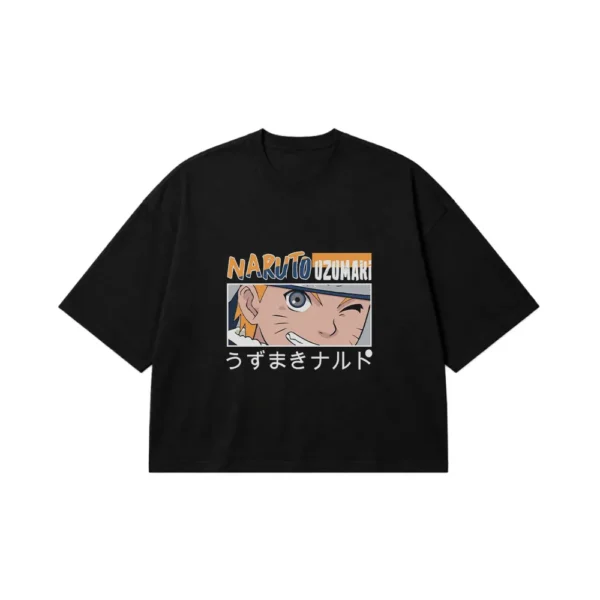تیشرت باکسی انیمه ناروتو طرح اوزوماکی ناروتو (Naruto Uzumaki) کد po4698