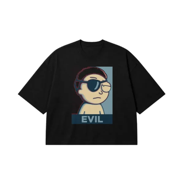 تیشرت باکسی ریک و مورتی طرح ایول مورتی (Evil Morty) کد po4719