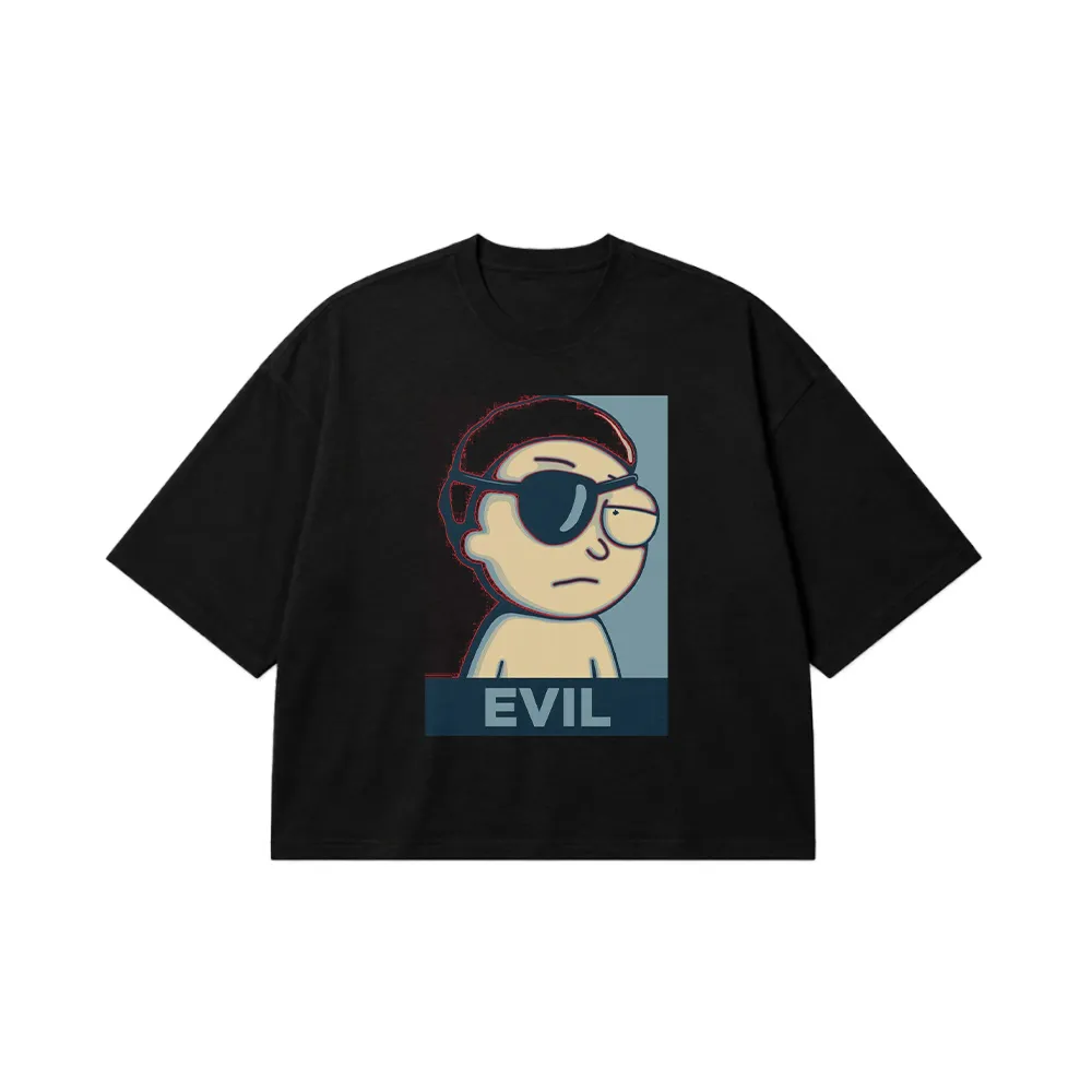تیشرت باکسی ریک و مورتی طرح ایول مورتی (Evil Morty) کد po4719