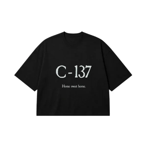 تیشرت باکسی ریک و مورتی طرح C-137 کد po4736