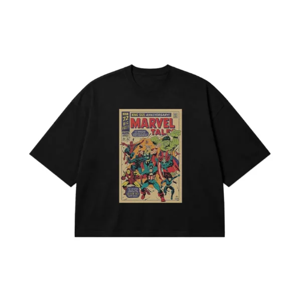 تیشرت باکسی مارول طرح کمیک Marvel Tales کد po4745