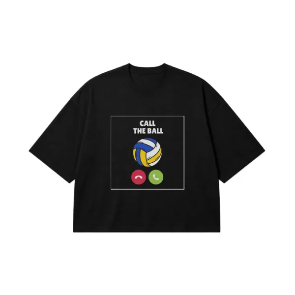 تیشرت باکسی والیبال طرح Call the Ball کد po4777
