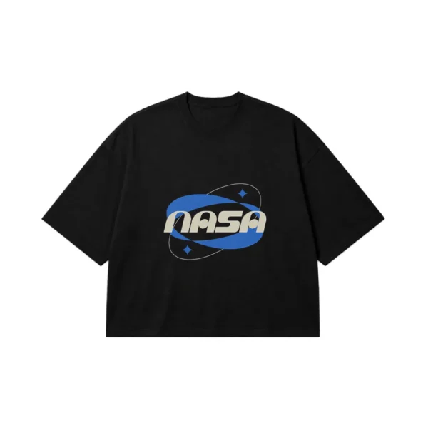 تیشرت باکسی ناسا طرح لوگوی رترو (NASA) کد po4783