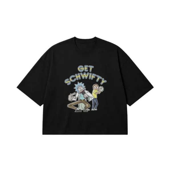تیشرت باکسی ریک و مورتی طرح Get Schwifty کد po4789
