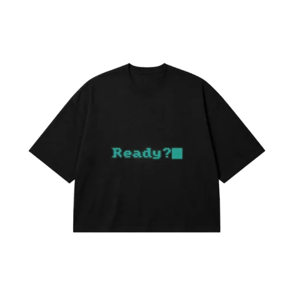 تیشرت باکسی گیمینگ طرح پیکسلی Ready کد po4792