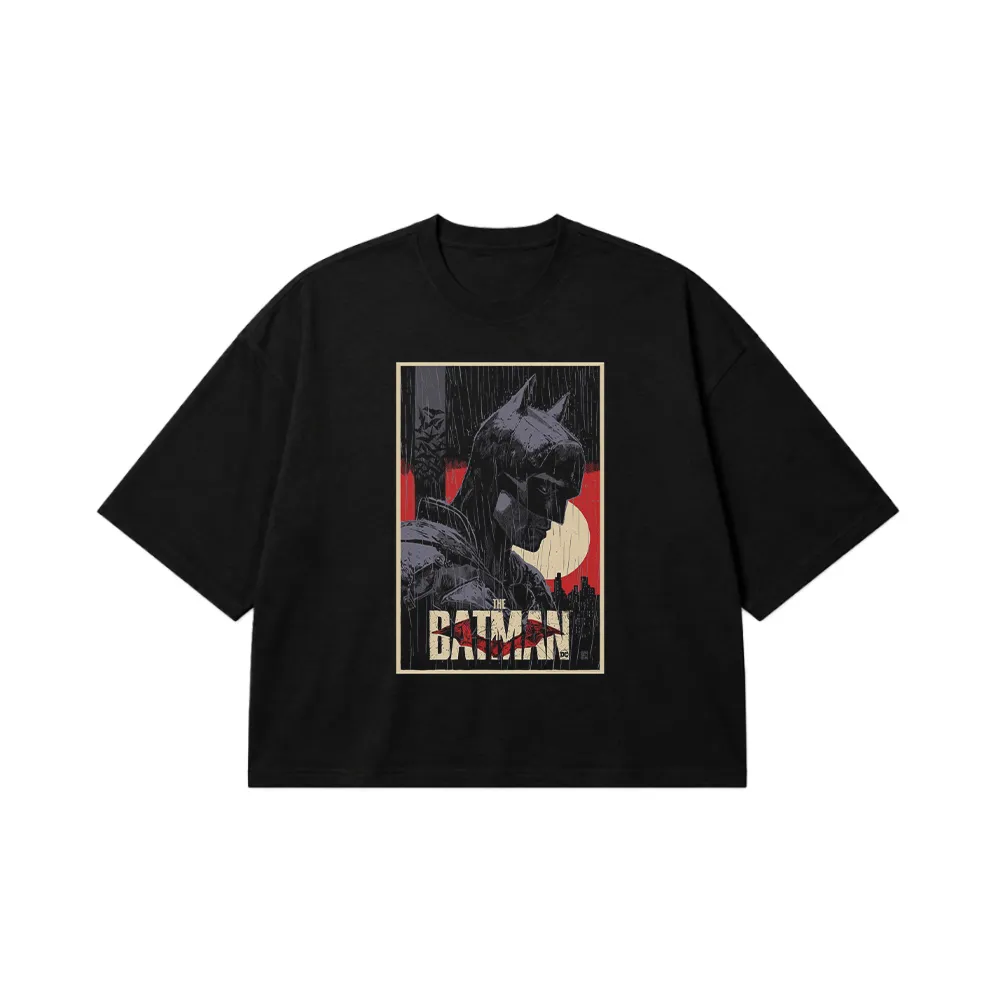 تیشرت باکسی بتمن طرح شوالیه تاریکی (The Batman) کد po4837