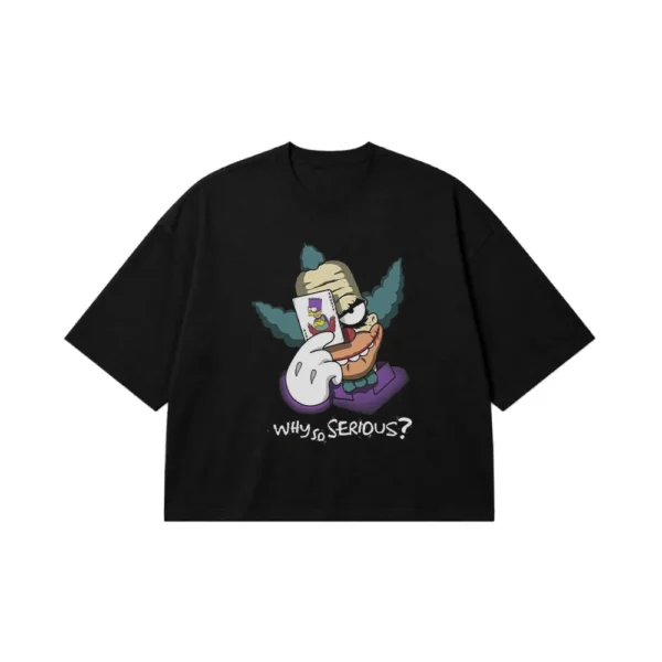 تیشرت باکسی سیمپسون‌ها طرح جوکر Why So Serious کد po4929