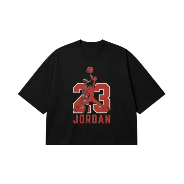 تیشرت باکسی مایکل جردن طرح شماره ۲۳ (Michael Jordan) کد po50