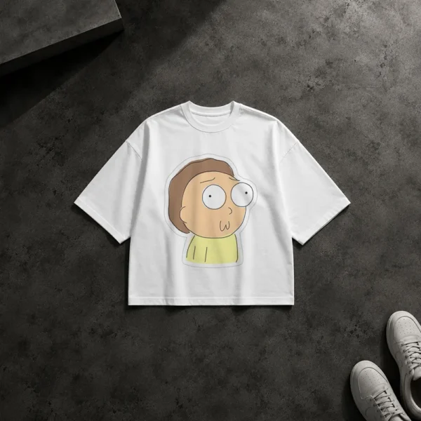 تیشرت باکسی ریک و مورتی طرح مورتی کارتونی (Morty) کد po5447