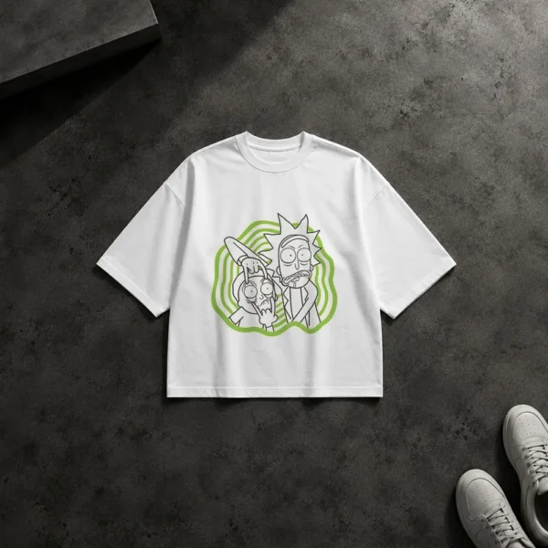 تیشرت باکسی ریک و مورتی طرح کارتونی (Rick and Morty) کد po5656