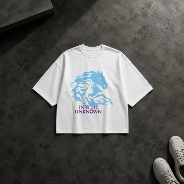 تیشرت باکسی فروزن طرح سفر به ناشناخته (Into the Unknown) کد po5764