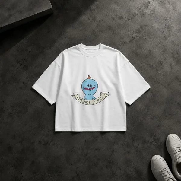 تیشرت باکسی ریک و مورتی طرح Existence Is Pain کد po6343