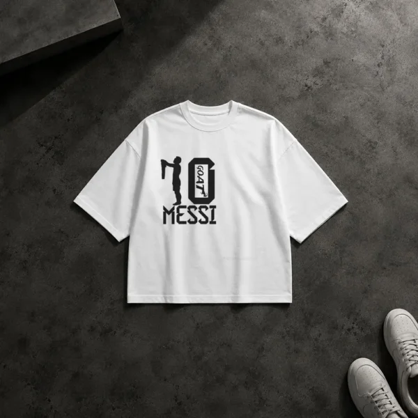 تیشرت باکسی لیونل مسی طرح شماره ۱۰ (Lionel Messi) کد po6344