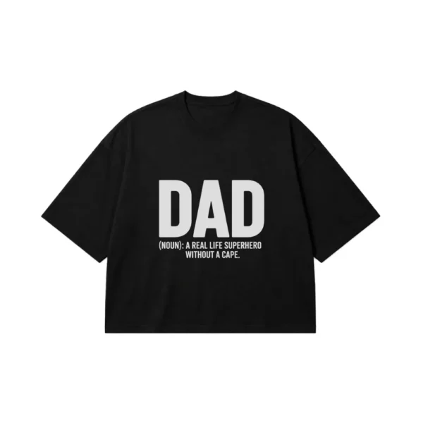 تیشرت باکسی پدر طرح ابرقهرمان واقعی (Superhero Dad) کد po650