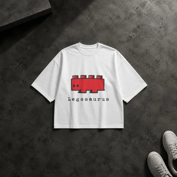 تیشرت باکسی لگو طرح دایناسور (Legosaurus) کد po6907