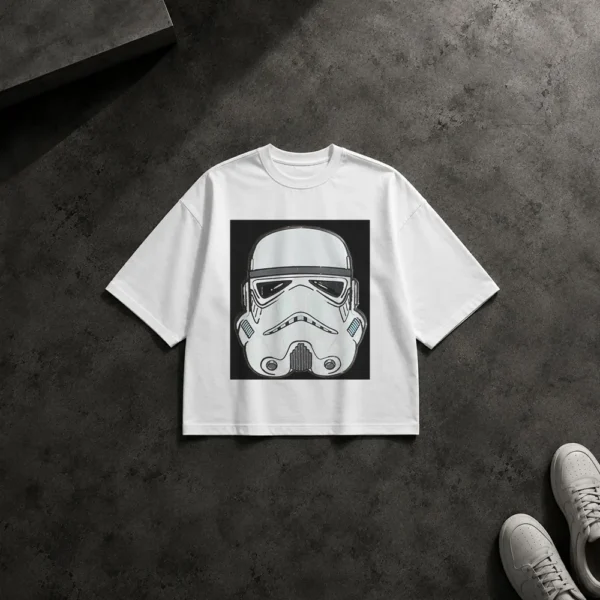 تیشرت باکسی جنگ ستارگان طرح استورم‌تروپر (Stormtrooper) کد po7016