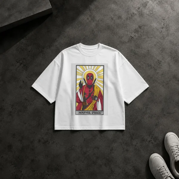 تیشرت باکسی ددپول طرح عیسی مارول (Deadpool) کد po7165