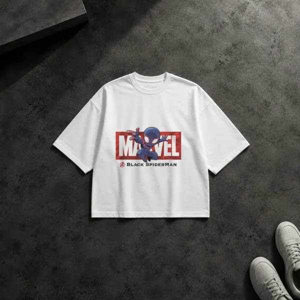 تیشرت باکسی مارول مرد عنکبوتی طرح مایلز مورالز (Miles Morales) کد po7218