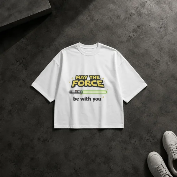 تیشرت باکسی جنگ ستارگان طرح May The Force Be With You کد po7315