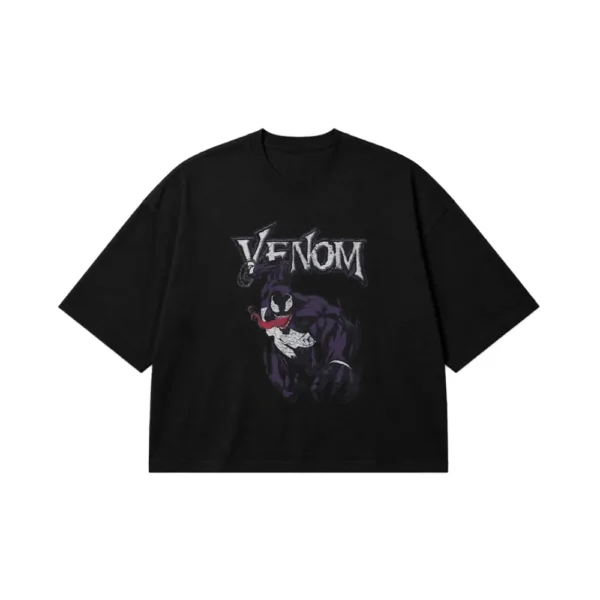 تیشرت باکسی ونوم طرح کمیک دارک (Venom) کد po7451
