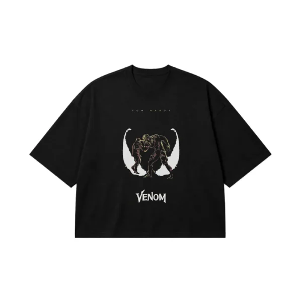 تیشرت باکسی ونوم طرح نماد دارک (Venom) کد po7454