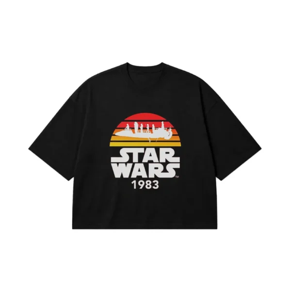 تیشرت باکسی جنگ ستارگان طرح رترو ۱۹۸۳ (Star Wars) کد po7458
