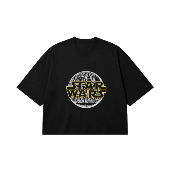 تیشرت باکسی جنگ ستارگان طرح ستاره مرگ (Star Wars) کد po7472