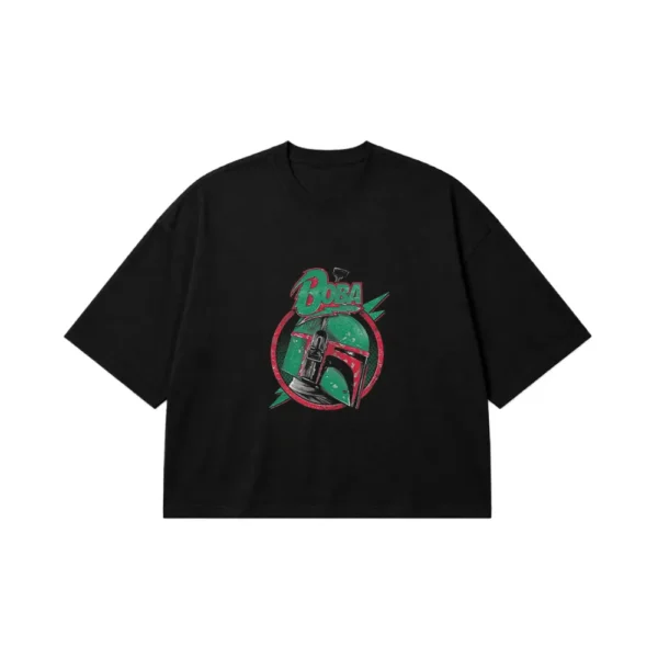 تیشرت باکسی جنگ ستارگان طرح بوبا فت رترو (Boba Fett) کد po7575